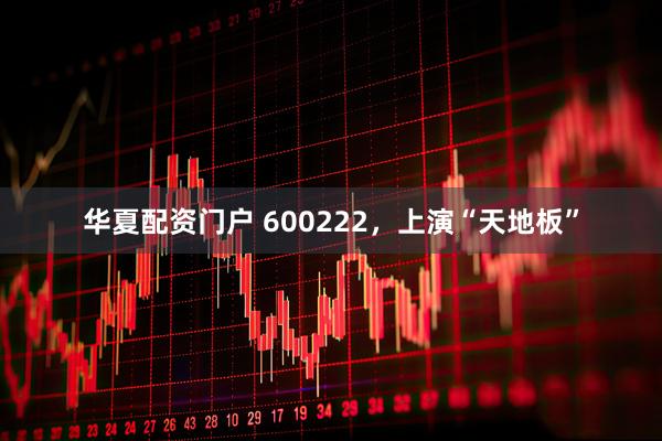 华夏配资门户 600222，上演“天地板”