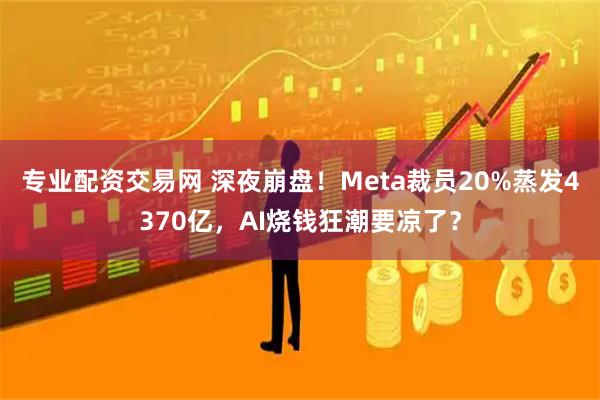 专业配资交易网 深夜崩盘！Meta裁员20%蒸发4370亿，AI烧钱狂潮要凉了？