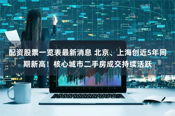 配资股票一览表最新消息 北京、上海创近5年同期新高！核心城市二手房成交持续活跃
